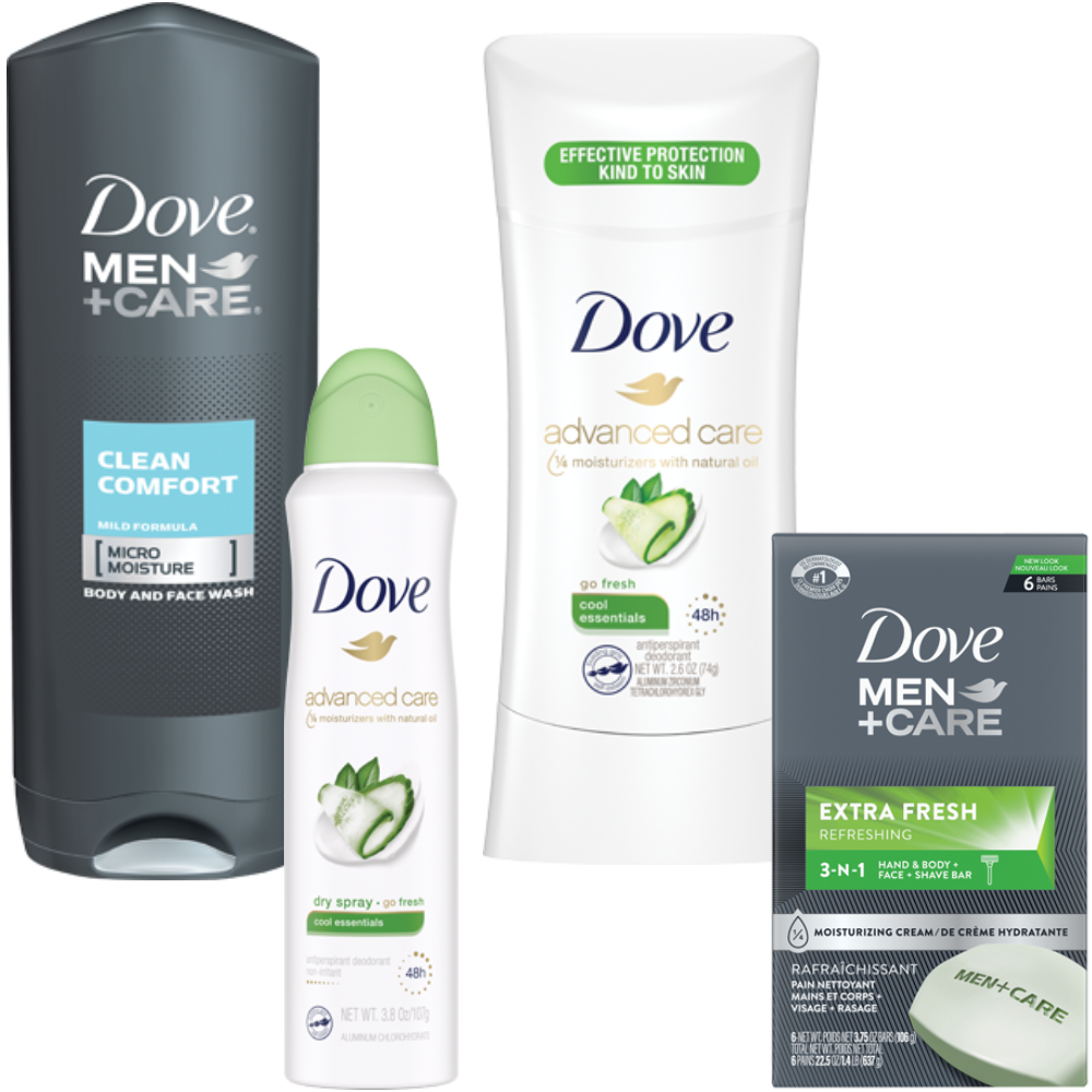 Dove or Dove Men's Bath or Deodorant Select varieties.
