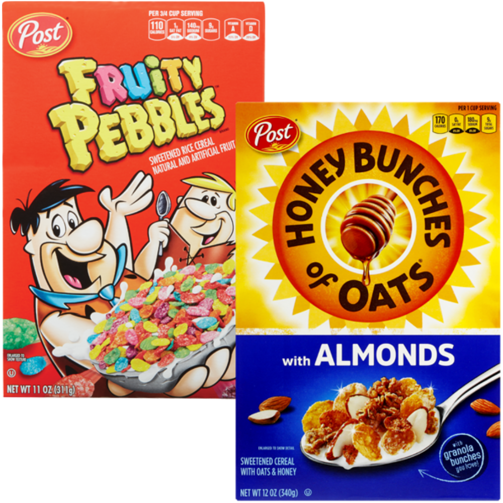 Post Cereal Select varieties.