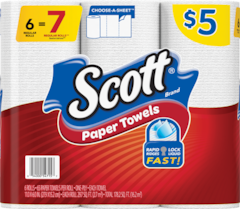 Scott Paper Products Select varieties. 